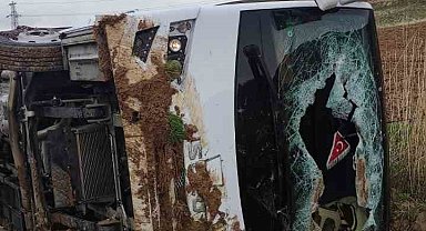 Cezaevi ring aracı devrildi: 1 mahkum öldü, 14 kişi yaralandı