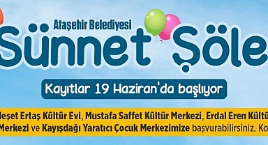 Ataşehir'de sünnet kayıtları 19 Haziran'da başlıyor