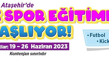 Ataşehir'de yaz spor eğitimleri başlıyor