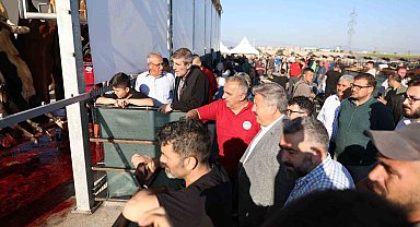 Başkan Palancıoğlu, kurban pazarında vatandaşlarla bayramlaştı