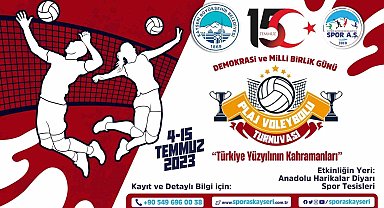 Büyükşehir Spor A.Ş.'den 15 Temmuz'a özel plaj voleybolu turnuvası