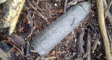 Deniz kıyısında bulunan şüpheli cisim imha edildi