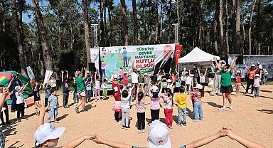 Denizli'de Çevre Haftası'nda çocukları unutulmadı