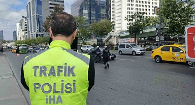 İstanbul'da dron destekli trafik denetimi