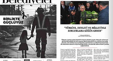 Kayseri Büyükşehir'in deprem bölgesindeki desteği TBB dergisinde geniş yer buldu