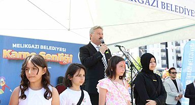 Melikgazi'nin Karne Şenliği'nde çocuklar doyasıya eğlendi