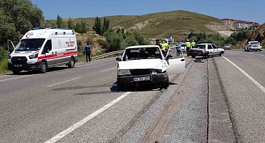 Yozgat'ta iki otomobil çarpıştı: 1 yaralı