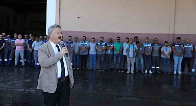 Başkan Palancıoğlu Belediye Çalışanlarıyla Bayramlaştı