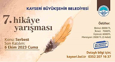 Büyükşehir, hikâye yarışmasının 7'ncisini gerçekleştiriyor