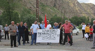 Doğalgazları olmadığı için eylem yaptılar