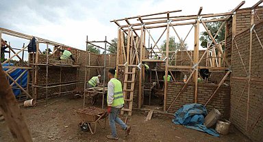 Kaya Oyma Kültepe Müzesi'nde inşaat çalışması sürüyor