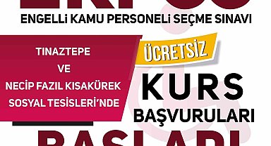 Melikgazi Belediyesi EKPSS kurs kayıtları başlıyor