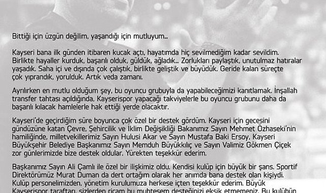Kayserispor Teknik Direktörü Çağdaş Atan, sosyal medya hesabından yaptığı açıklamayla sarı-kırmızılı takımdaki görevinden istifa ettiğini duyurdu.