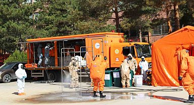 Hastanede yapılan tatbikat gerçeğini aratmadı