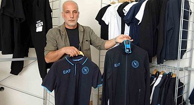 İtalya'nın futbol devi Napoli'nin store mağazasındaki ürünler Yozgat'ta üretiliyor