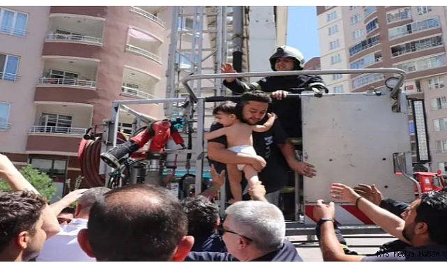 Kayseri’de 14 katlı binada yangın (2)