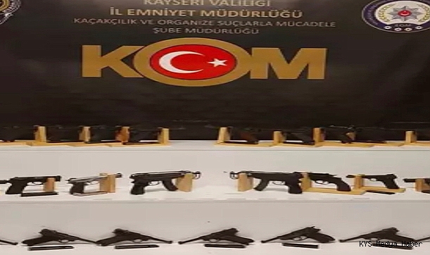 Kayseri’de silah ticaretine 2 gözaltı