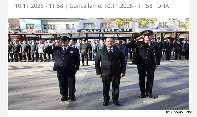 Yahyalı'da 10 Kasım anma töreni düzenlendi