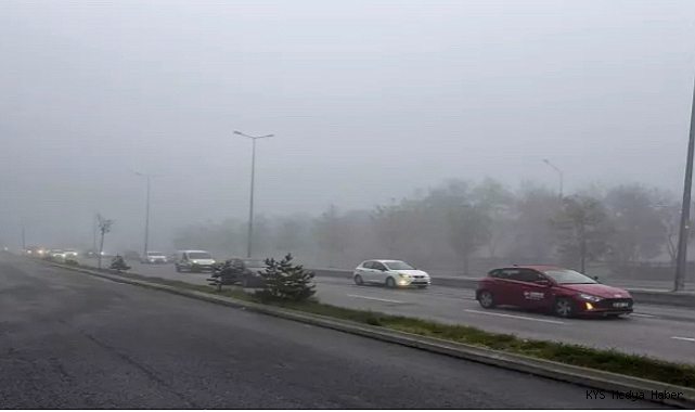 Kayseri’de yoğun sis etkili oldu