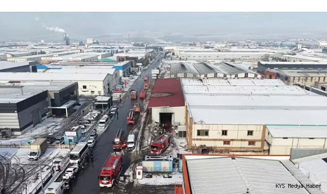 Kayseri’de mobilya fabrikasında yangın
