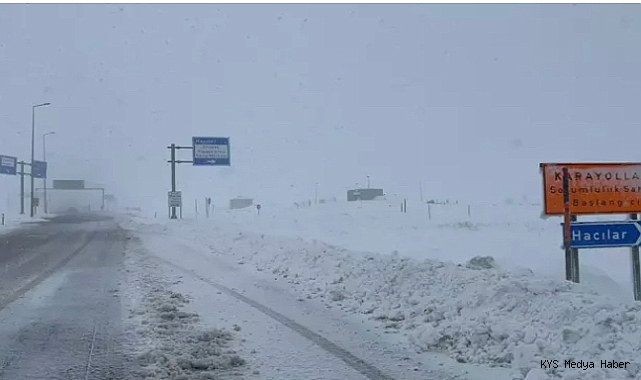 Kayseri-Erciyes kara yolu trafiğe kapatıldı