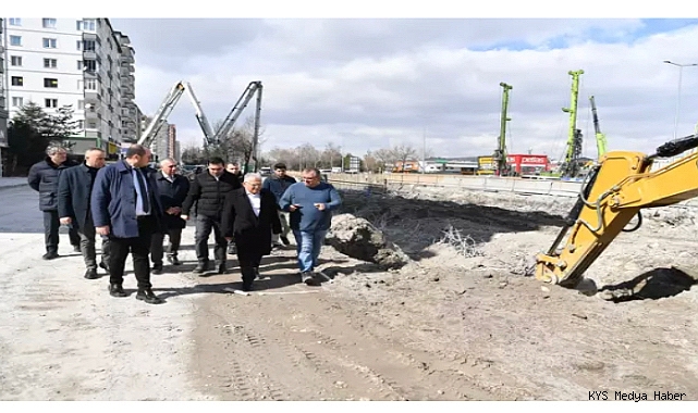 Başkan Büyükkılıç, DSİ- Yeni Sanayi Katlı Kavşak Projesi’ni inceledi