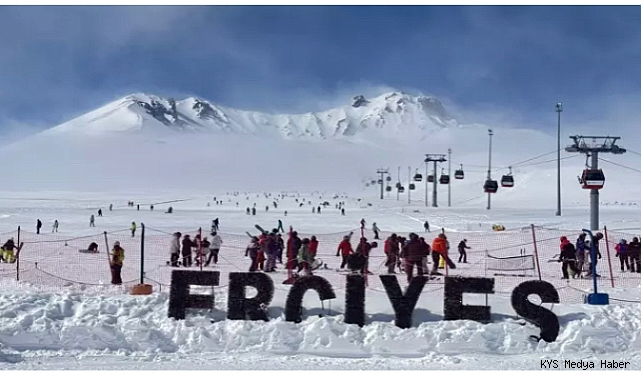 Erciyes'te ramazan ayında da hafta sonu yoğunluğu