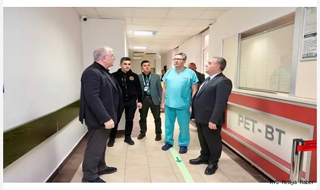 ERÜ Rektörü Altun, PET - BT ünitesinin yenileme çalışmalarını yerinde incelendi