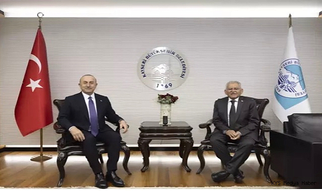 Mevlüt Çavuşoğlu'ndan Başkan Büyükkılıç'a ziyaret 